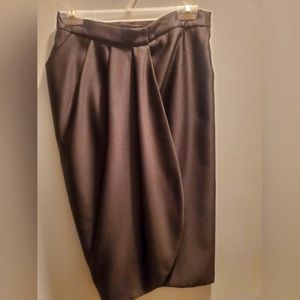 SAKS FIFTH AVENUE Vintage Black Classic Wrap Skirt size 8- BEAUTIFUL